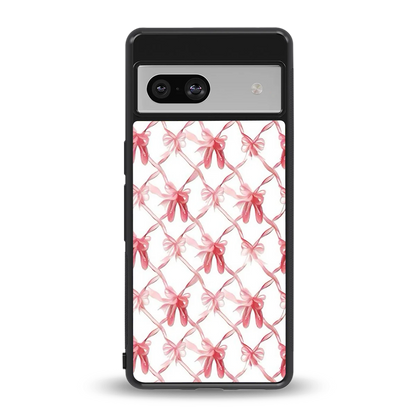 Bow Ribbon back phone cover | glass case for google pixel 7
