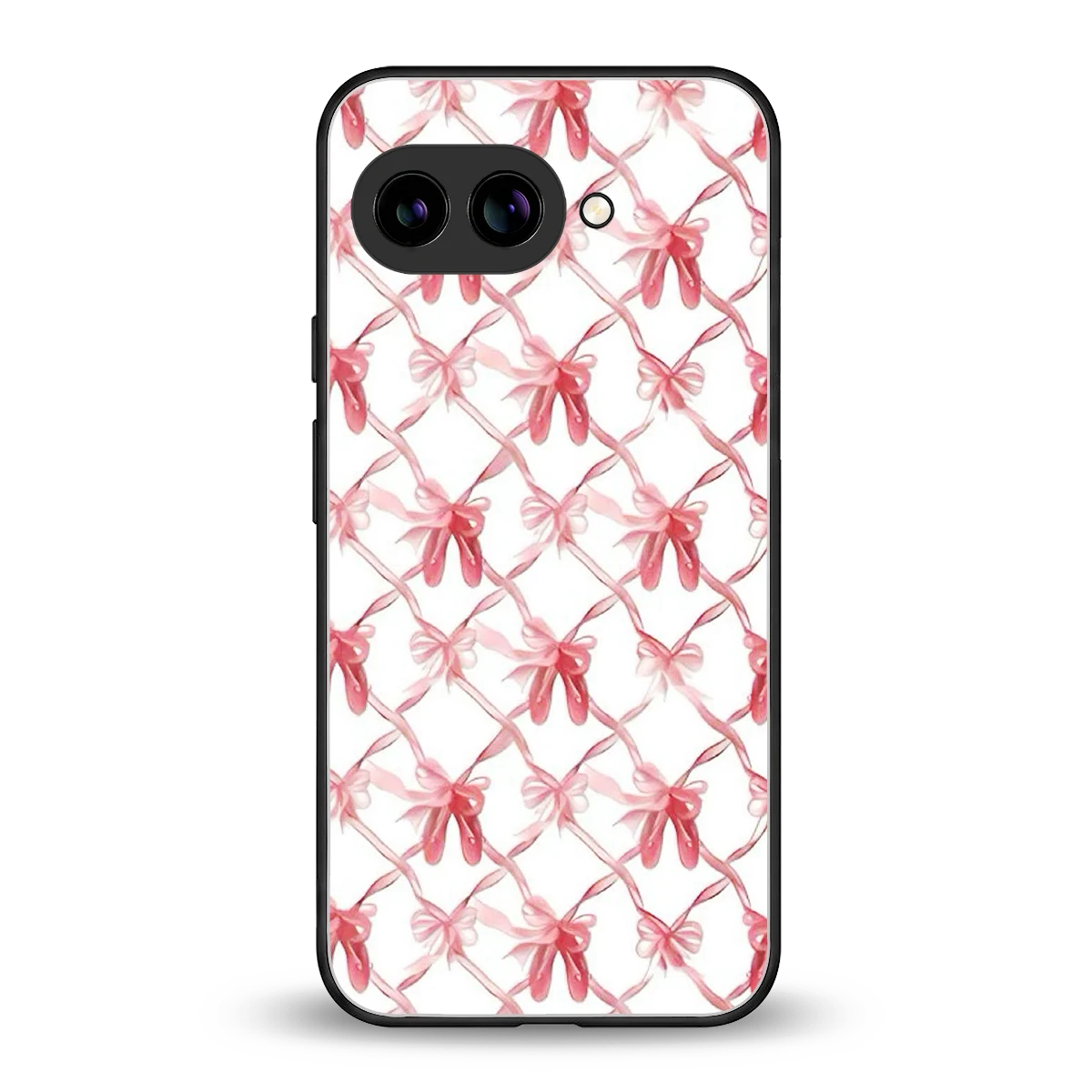 Bow Ribbon back phone cover | glass case for google pixel 10a