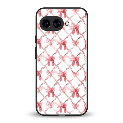 Bow Ribbon back phone cover | glass case for google pixel 10a
