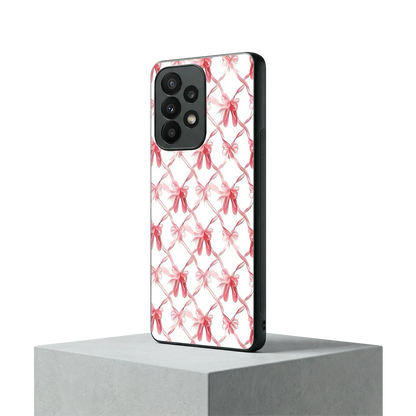 Bow Ribbon samsung galaxy a23 mobile cover | shockproof glass phone case