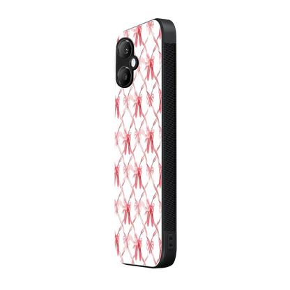 Bow Ribbon samsung galaxy a06 5g mobile cover | shockproof glass phone case