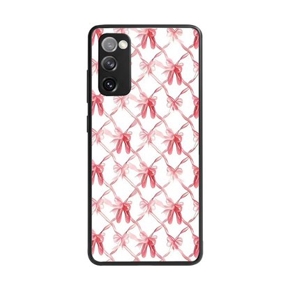 Bow Ribbon back phone cover | glass case for samsung galaxy s20 fe