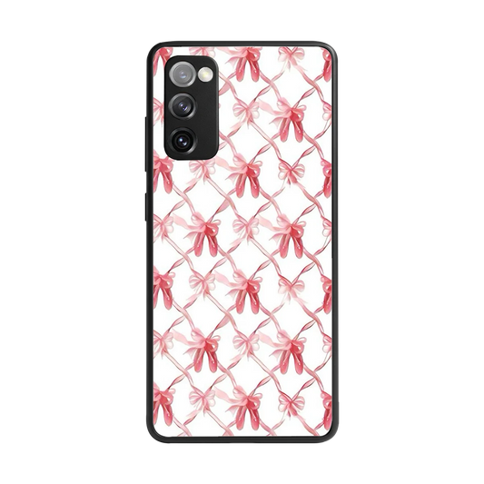 Bow Ribbon back phone cover | glass case for samsung galaxy s20 fe