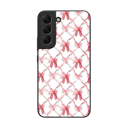 Bow Ribbon back phone cover | glass case for samsung galaxy s22