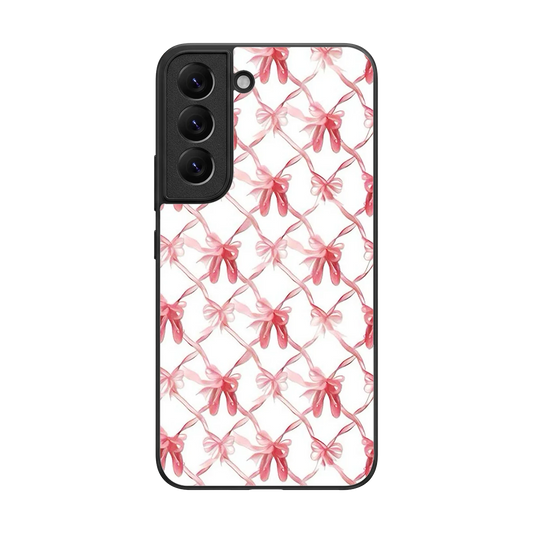 Bow Ribbon back phone cover | glass case for samsung galaxy s22