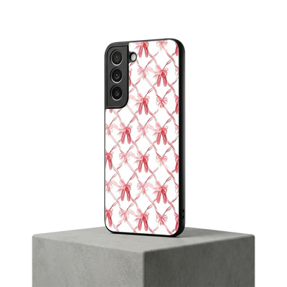 Bow Ribbon samsung galaxy s22 mobile cover | shockproof glass phone case