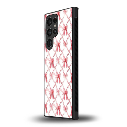 Bow Ribbon samsung galaxy s23 ultra mobile cover | shockproof glass phone case