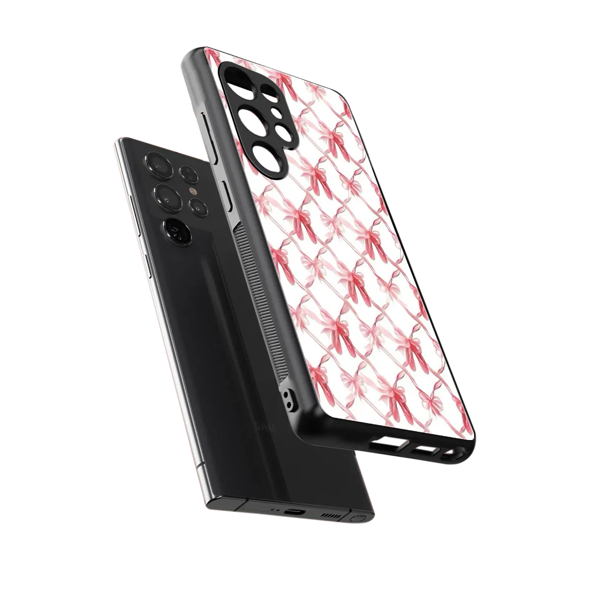 Bow Ribbon sleek samsung galaxy s26 ultra cover with tempered glass back and TPU edges