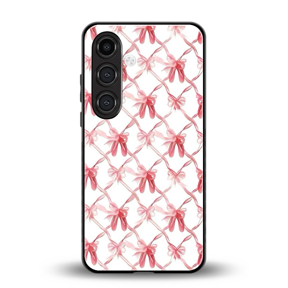 Bow Ribbon back phone cover | glass case for samsung galaxy s25 plus