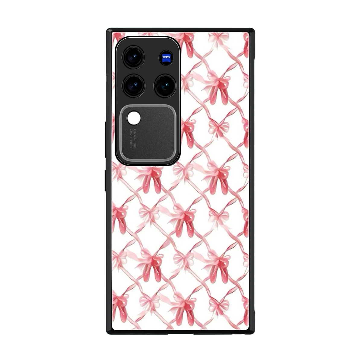 Bow Ribbon back phone cover | glass case forvivo v30 pro