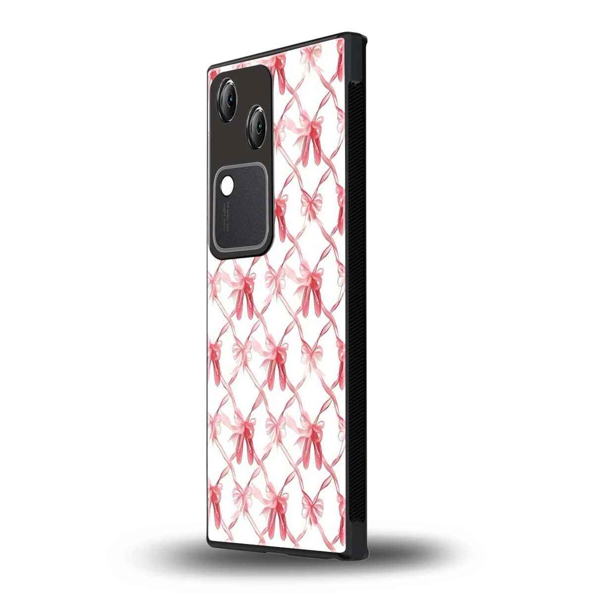 Bow Ribbon vivo v30 mobile cover | shockproof glass phone case