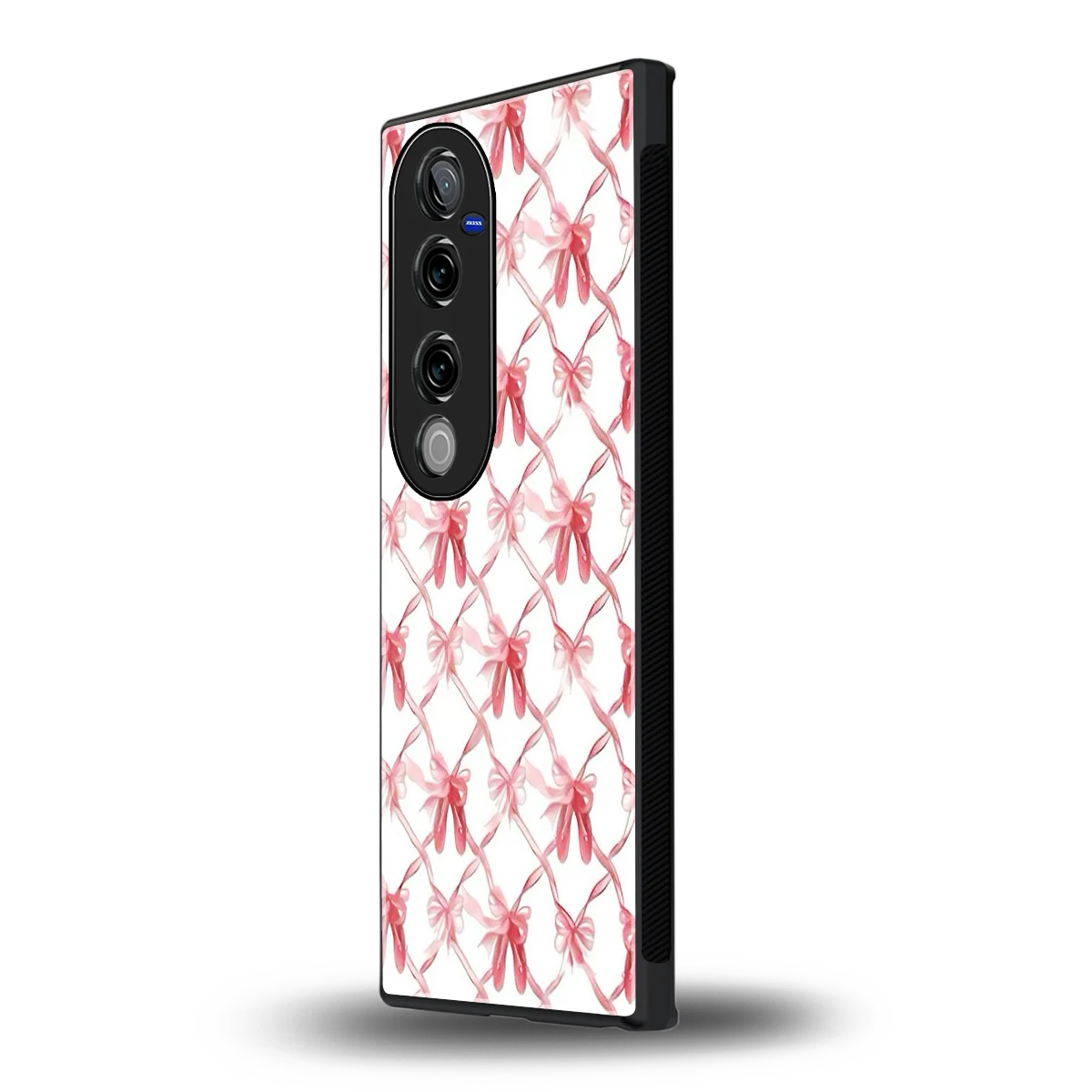 Bow Ribbon vivo v40 pro mobile cover | shockproof glass phone case