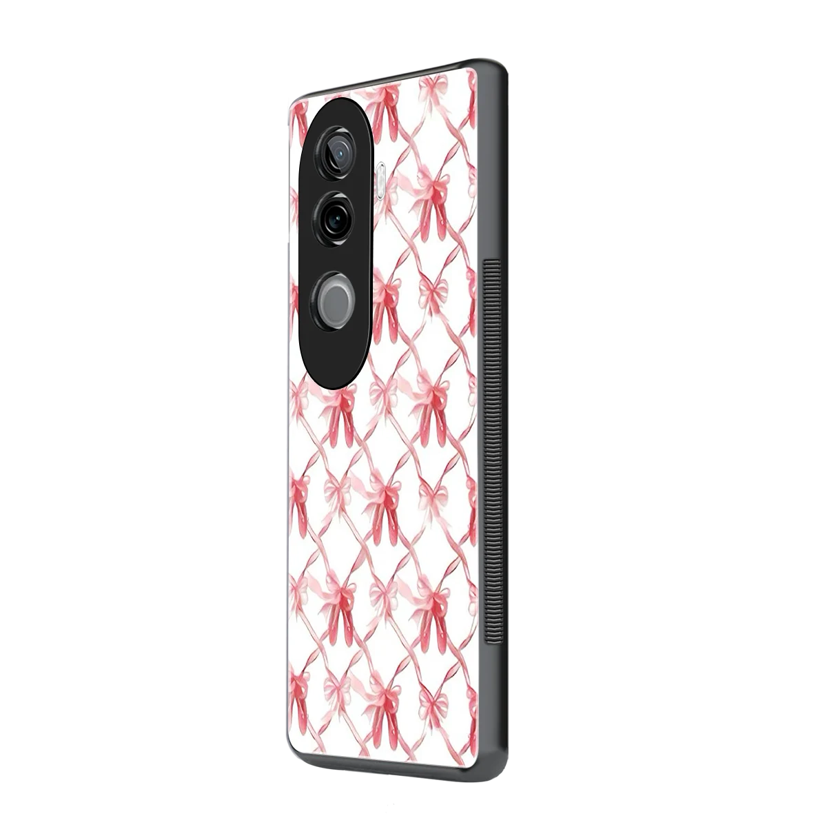 Bow Ribbon vivo v40e mobile cover | shockproof glass phone case
