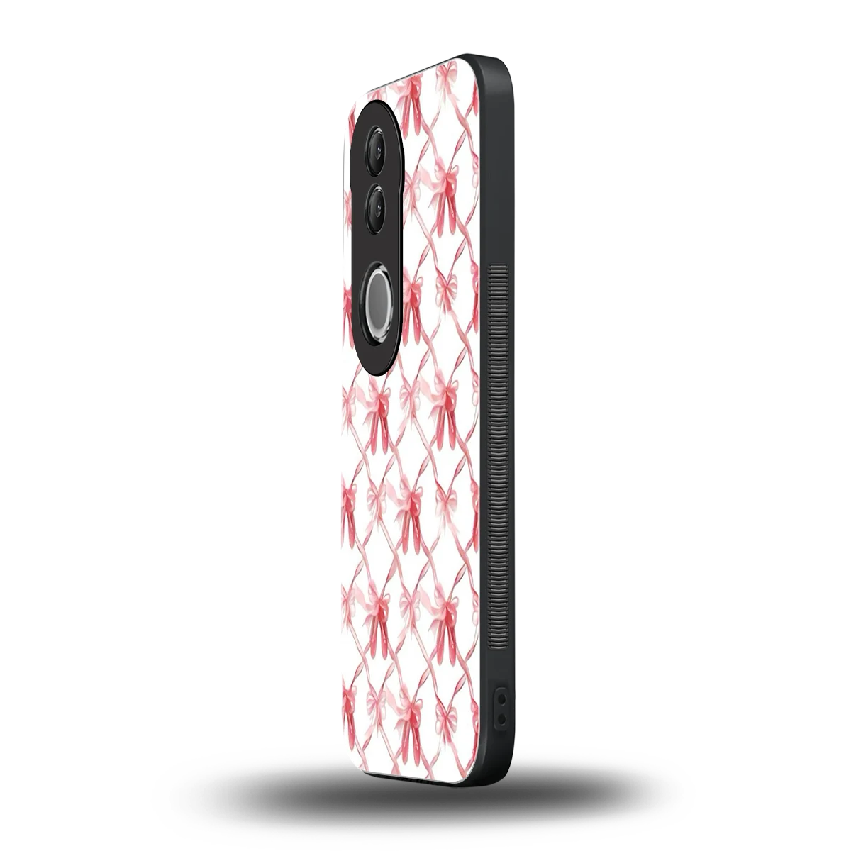 Bow Ribbon vivo v50 mobile cover | shockproof glass phone case