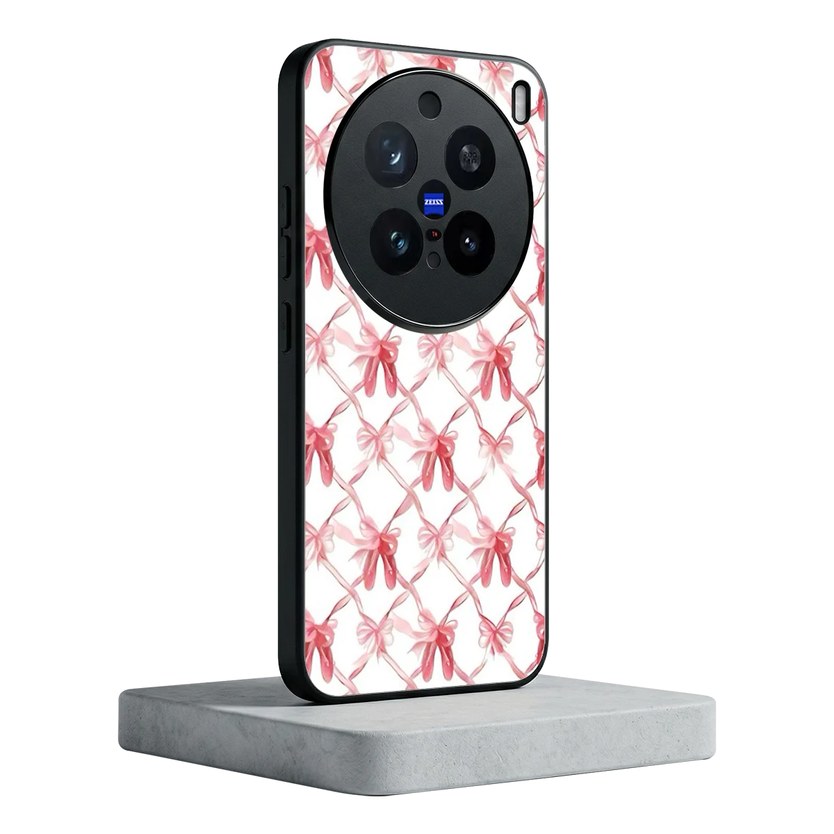 Bow Ribbon vivo x200 pro mobile cover | shockproof glass phone case