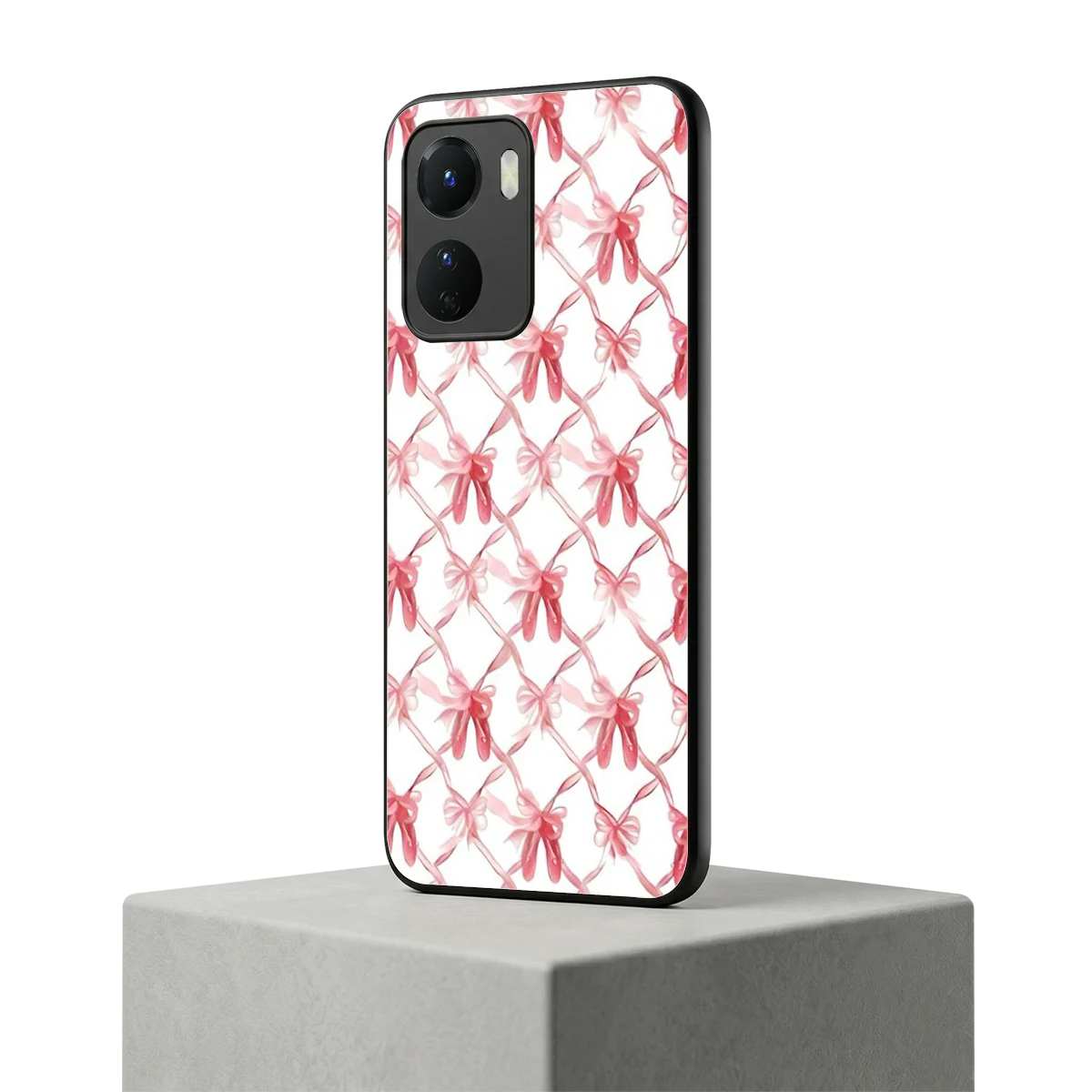 Bow Ribbon vivo y16 mobile cover | shockproof glass phone case