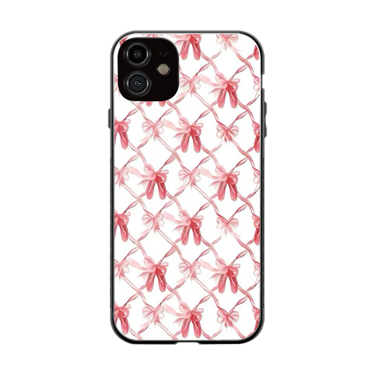 Bow Ribbon back phone cover | glass case for iphone 11