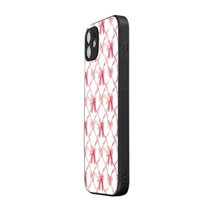Bow Ribbon iphone 12 mobile cover | shockproof glass phone case