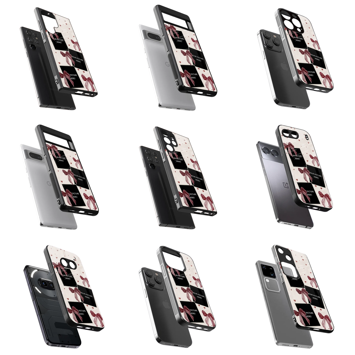 Polaroid Personalised Glass Phone Case