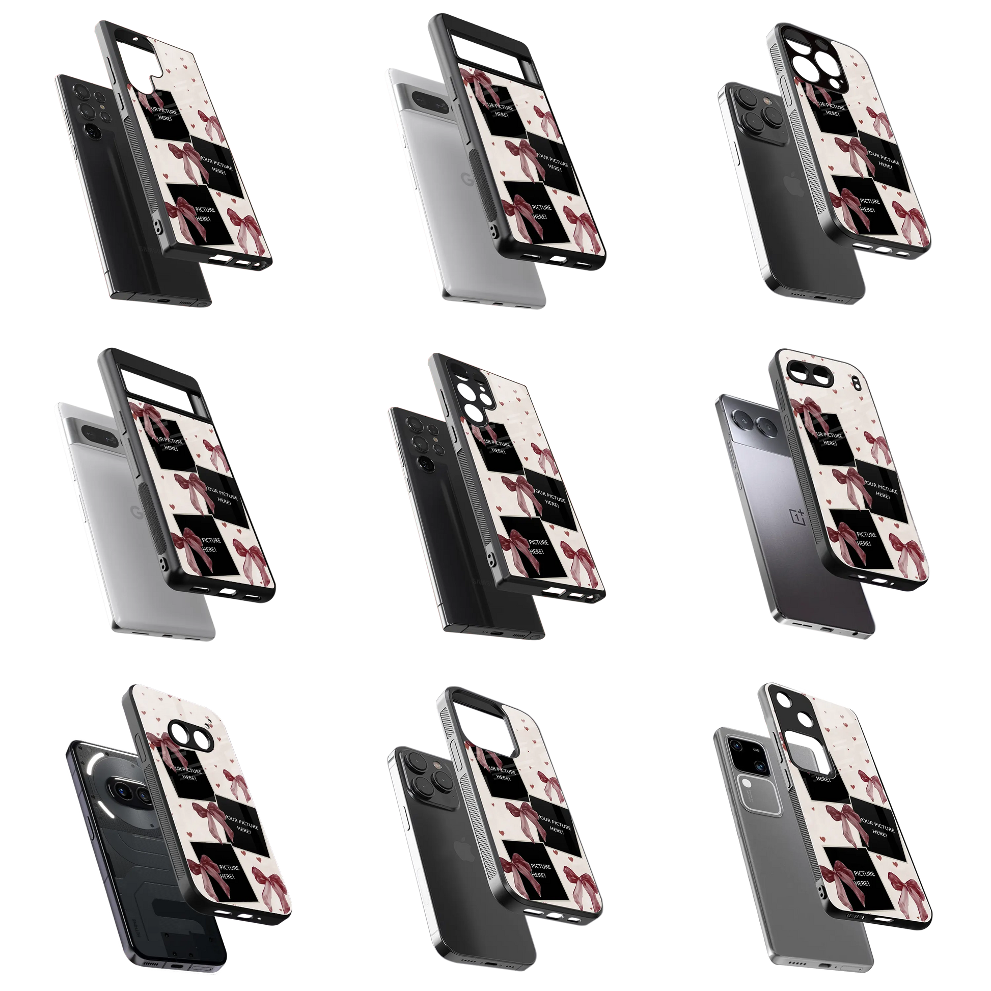 Polaroid Personalised Glass Phone Case