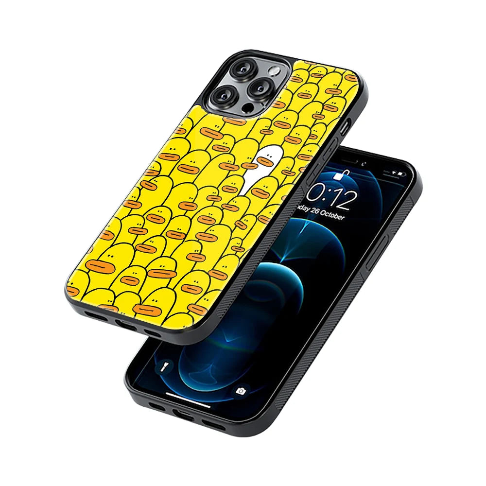 Protective Glass Back Phone Case Compatible with iPhone, Samsung, OnePlus, Pixel & More