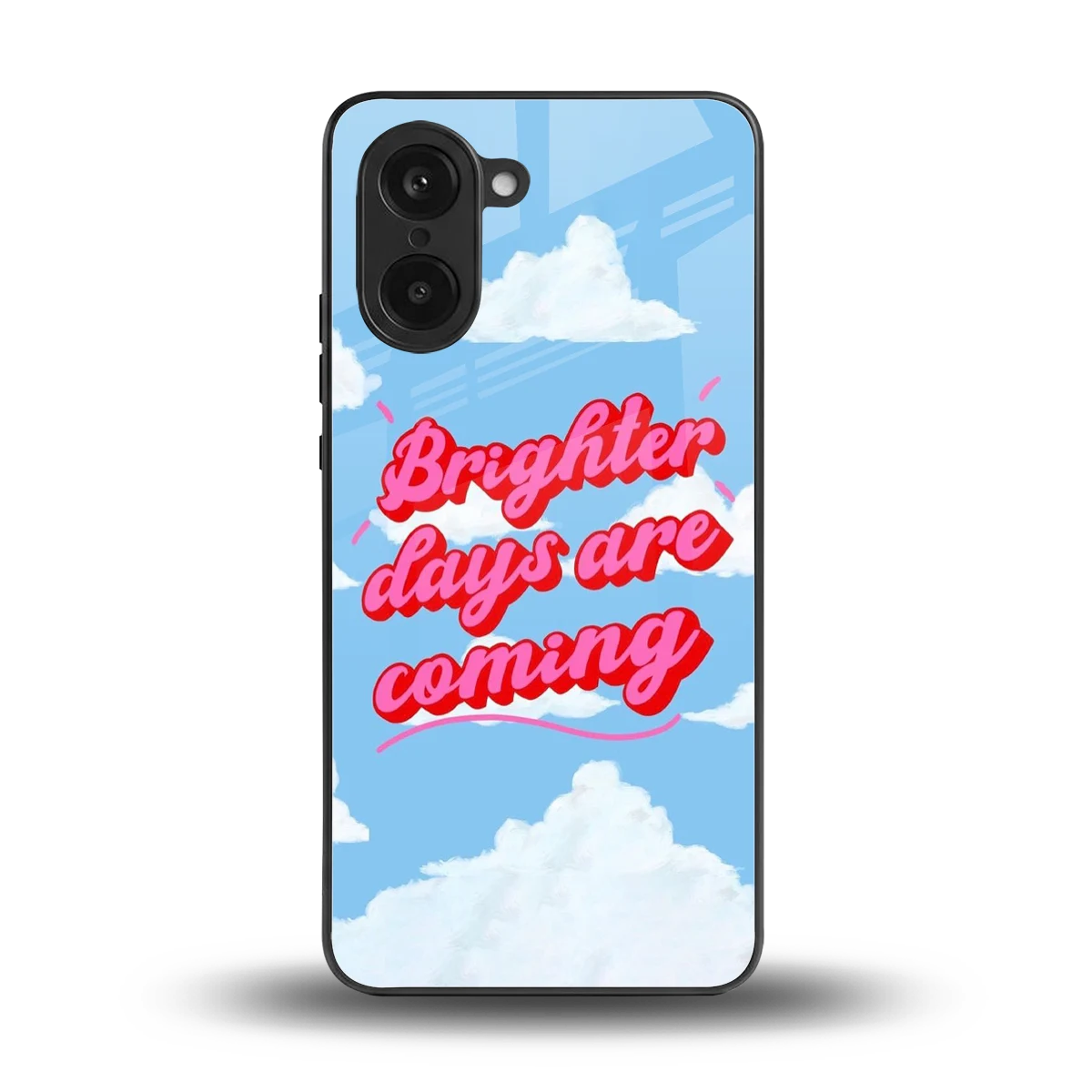 Brighter Days Are Coming back phone cover | glass case for oneplus nord ce5 5g