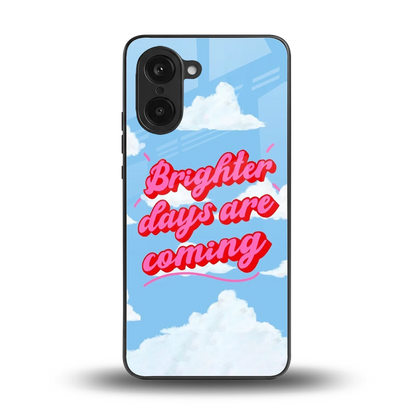 Brighter Days Are Coming back phone cover | glass case for oneplus nord ce5 5g