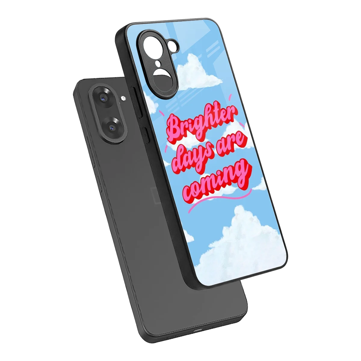 Brighter Days Are Coming sleek oneplus nord ce5 5g cover with tempered glass back and TPU edges