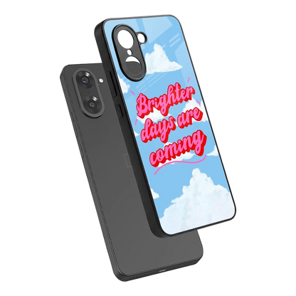 Brighter Days Are Coming sleek oneplus nord ce5 5g cover with tempered glass back and TPU edges