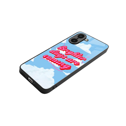 Brighter Days Are Coming stylish phone case for oneplus nord ce5 5g | glossy glass and slim fit
