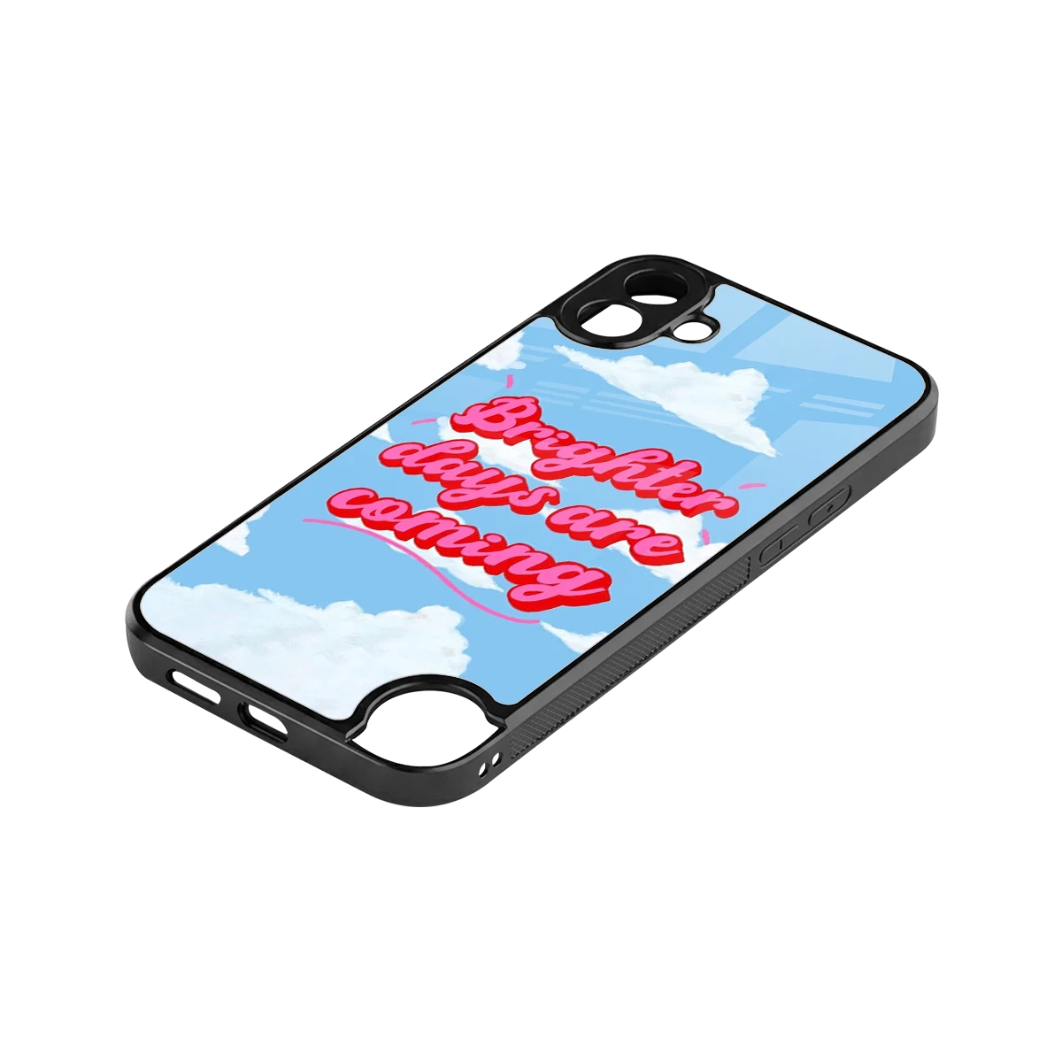 Brighter Days Are Coming stylish phone case for cmf nothing phone 1 | glossy glass and slim fit