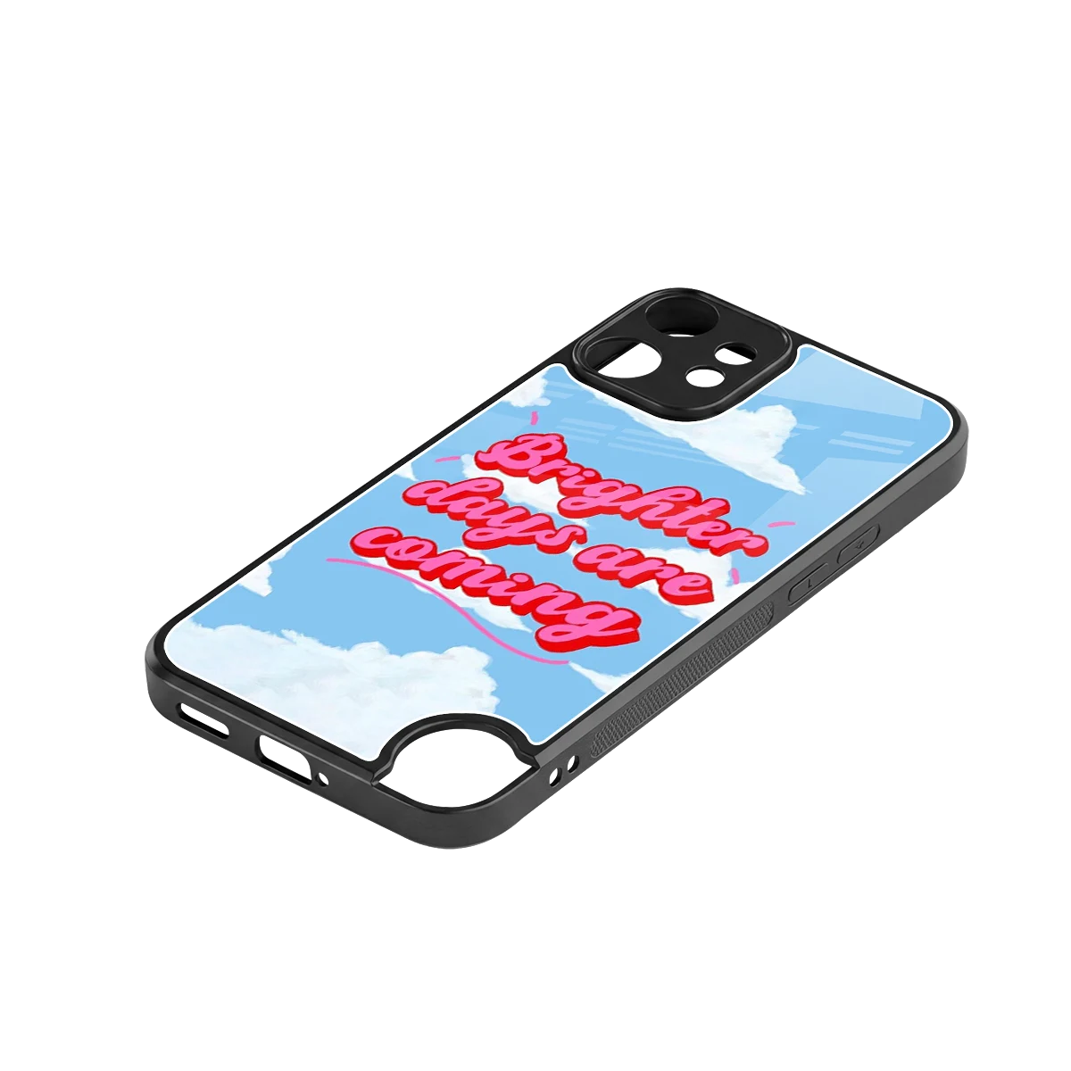 Brighter Days Are Coming stylish phone case for cmf nothing phone 2 pro | glossy glass and slim fit