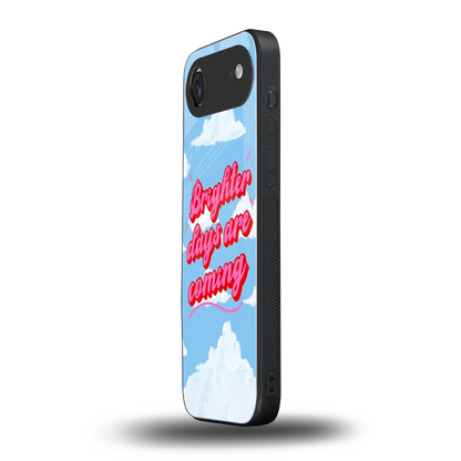 Brighter Days Are Coming iphone air mobile cover | shockproof glass phone case