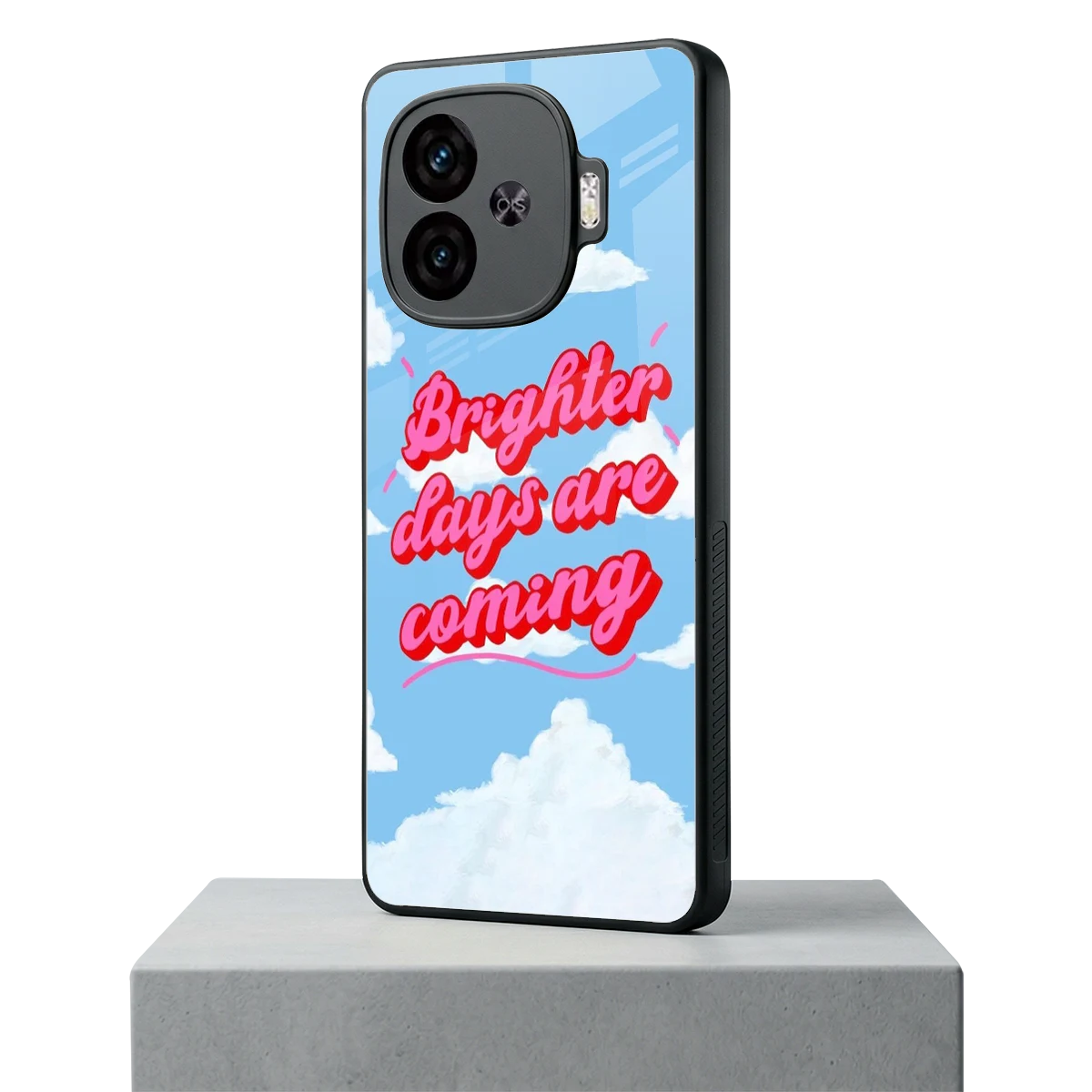 Brighter Days Are Coming iqoo neo 10r 5g mobile cover | shockproof glass phone case