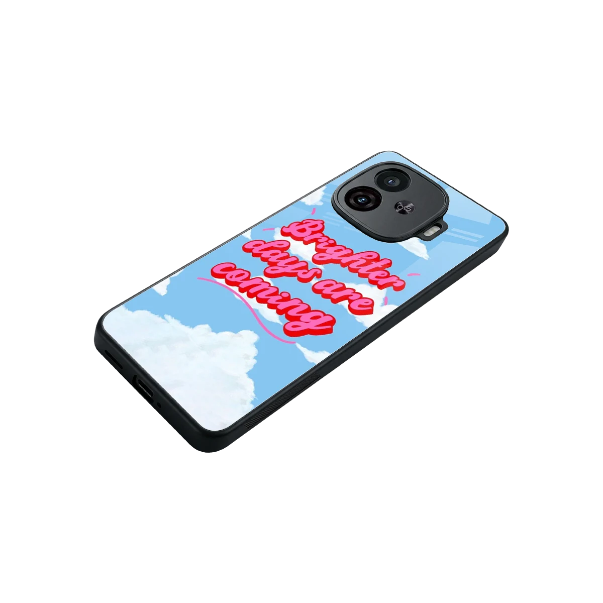 Brighter Days Are Coming stylish phone case for iqoo neo 10r 5g | glossy glass and slim fit