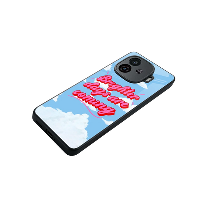 Brighter Days Are Coming stylish phone case for iqoo neo 10r 5g | glossy glass and slim fit