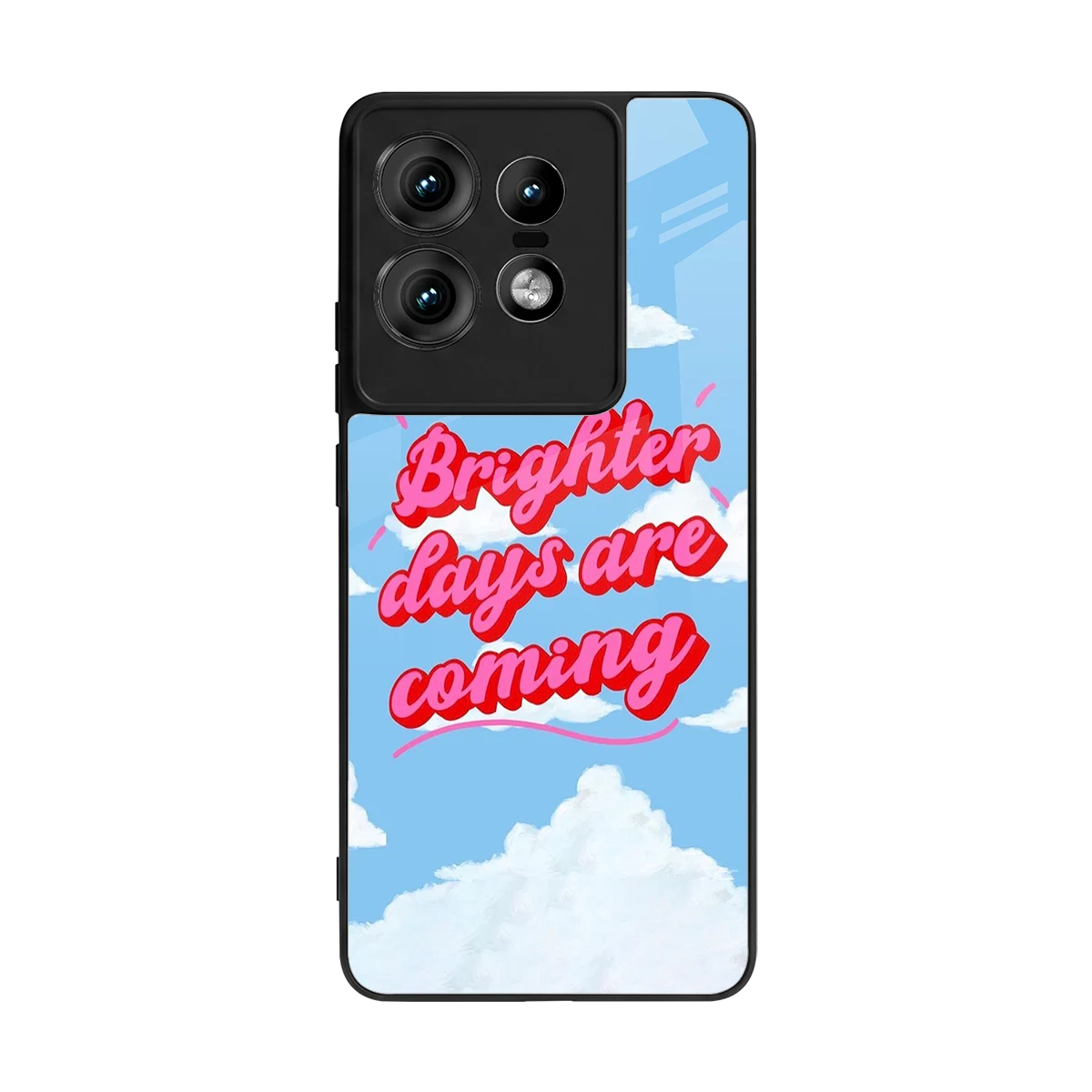 Brighter Days Are Coming back phone cover | glass case for motorola edge 50 pro