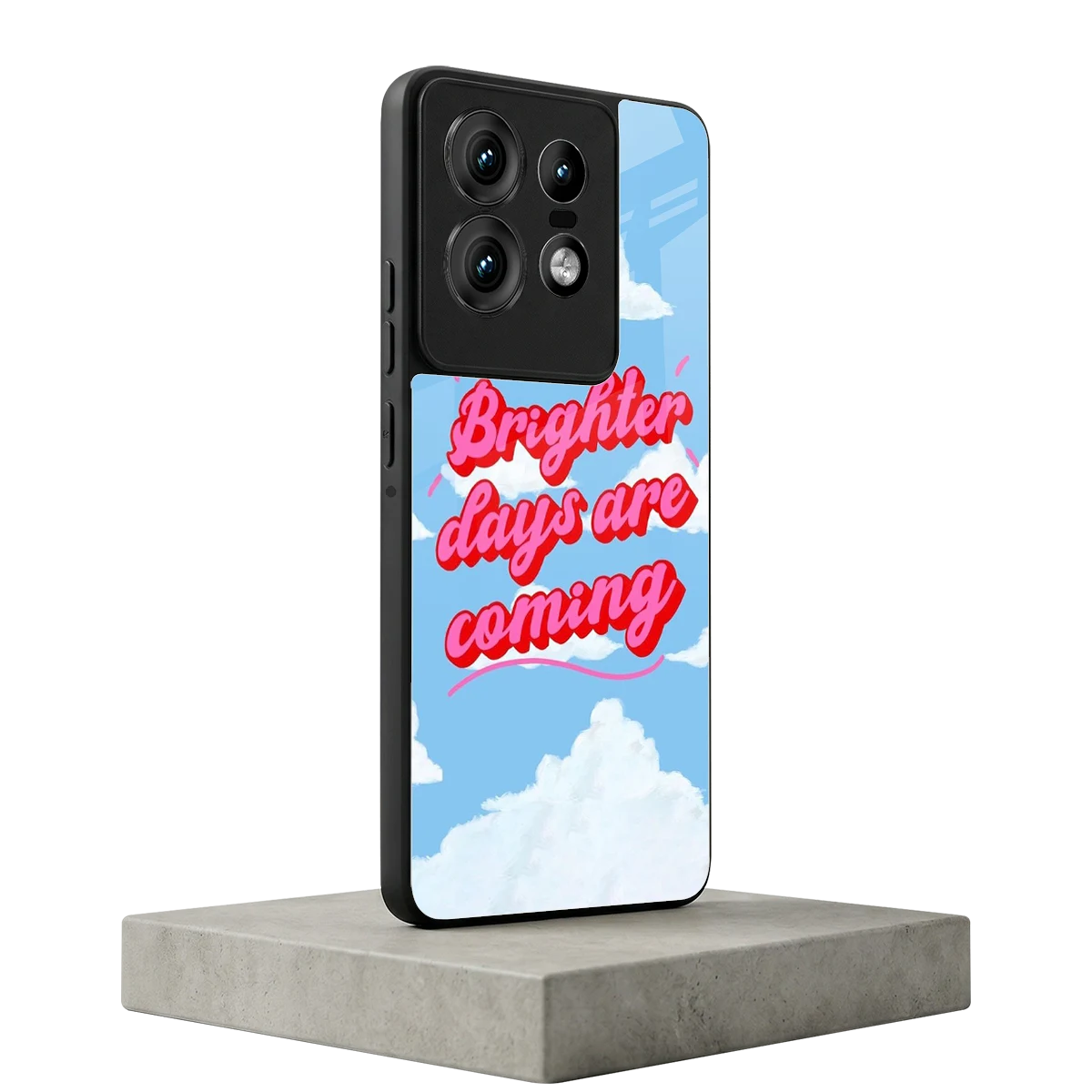 Brighter Days Are Coming motorola edge 50 pro mobile cover | shockproof glass phone case