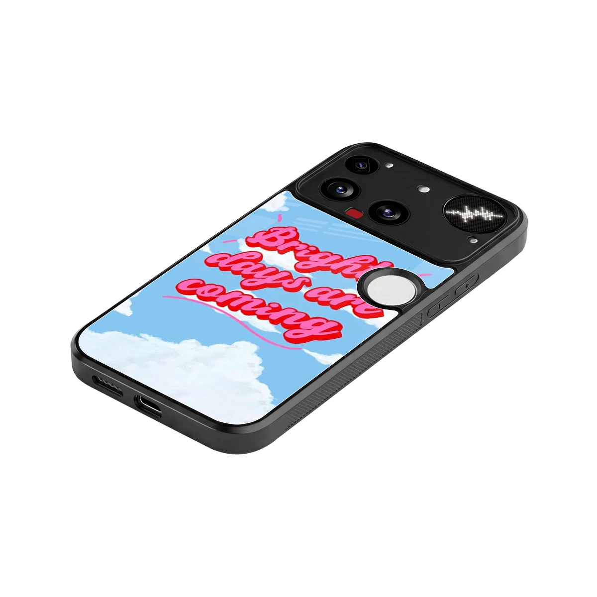 Brighter Days Are Coming stylish phone case for nothing phone 3 | glossy glass and slim fit
