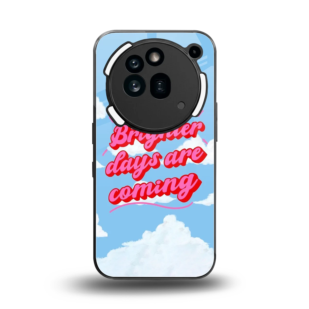 Brighter Days Are Coming back phone cover | glass case for nothing phone 3a pro