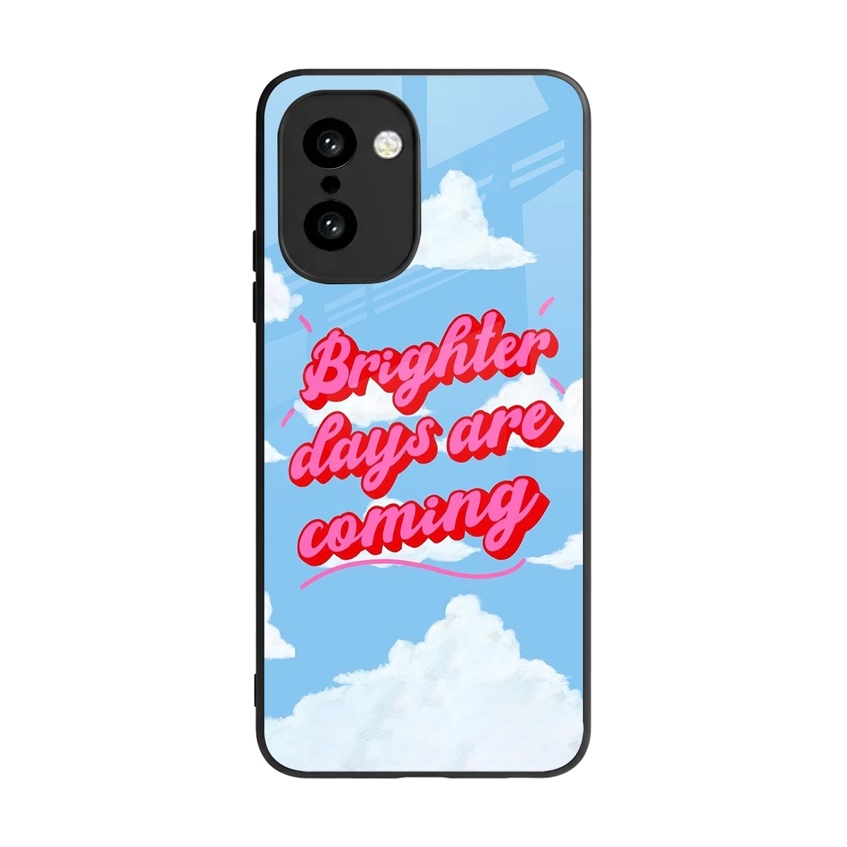 Brighter Days Are Coming back phone cover | glass case for oneplus 15r
