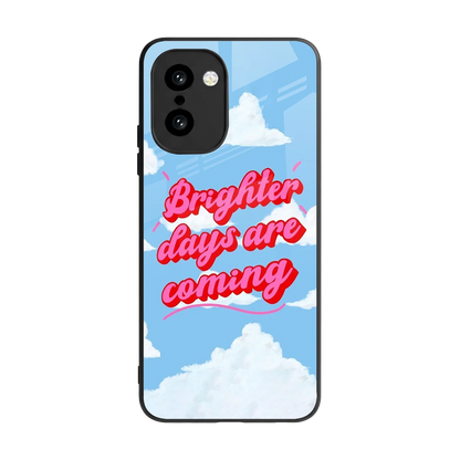 Brighter Days Are Coming back phone cover | glass case for oneplus 15r