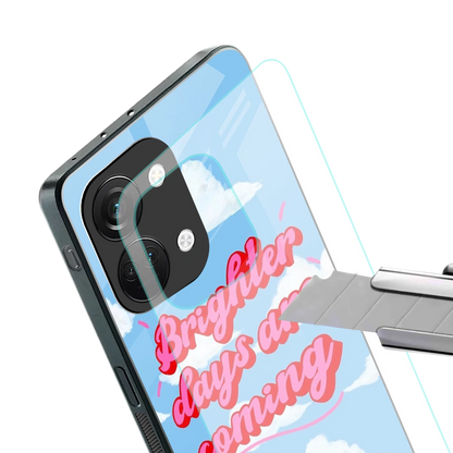 Brighter Days Are Coming stylish phone case for oneplus nord 3 | glossy glass and slim fit
