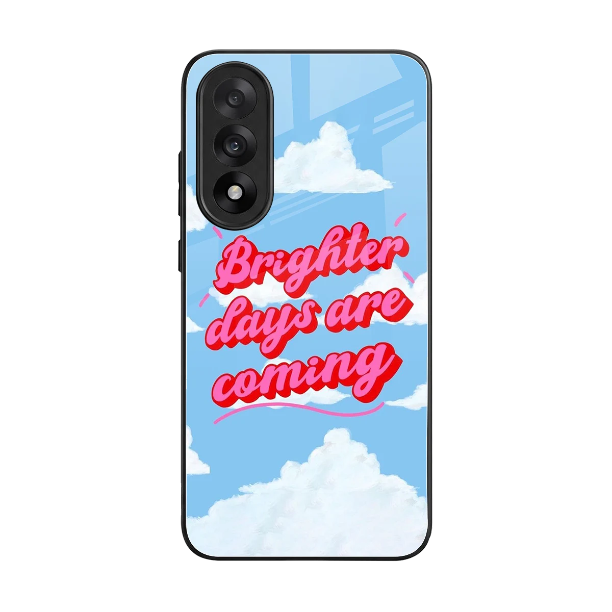 Brighter Days Are Coming back phone cover | glass case for oneplus nord 5