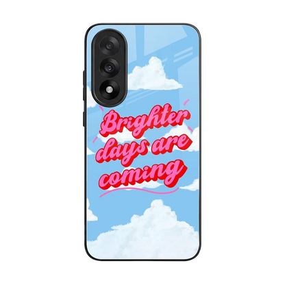 Brighter Days Are Coming back phone cover | glass case for oneplus nord 5
