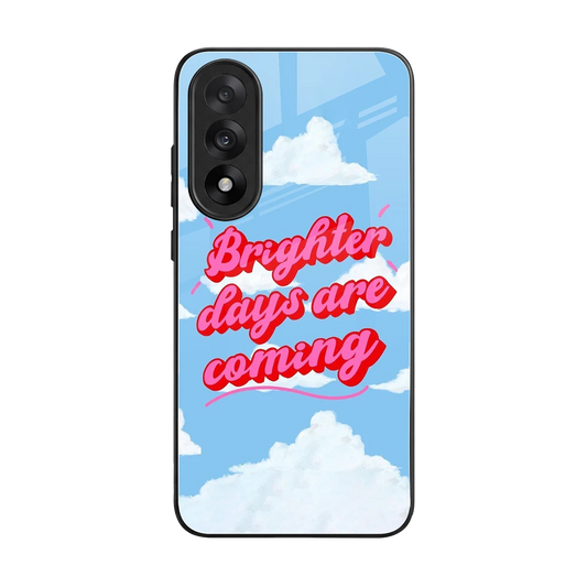 Brighter Days Are Coming back phone cover | glass case for oneplus nord 5