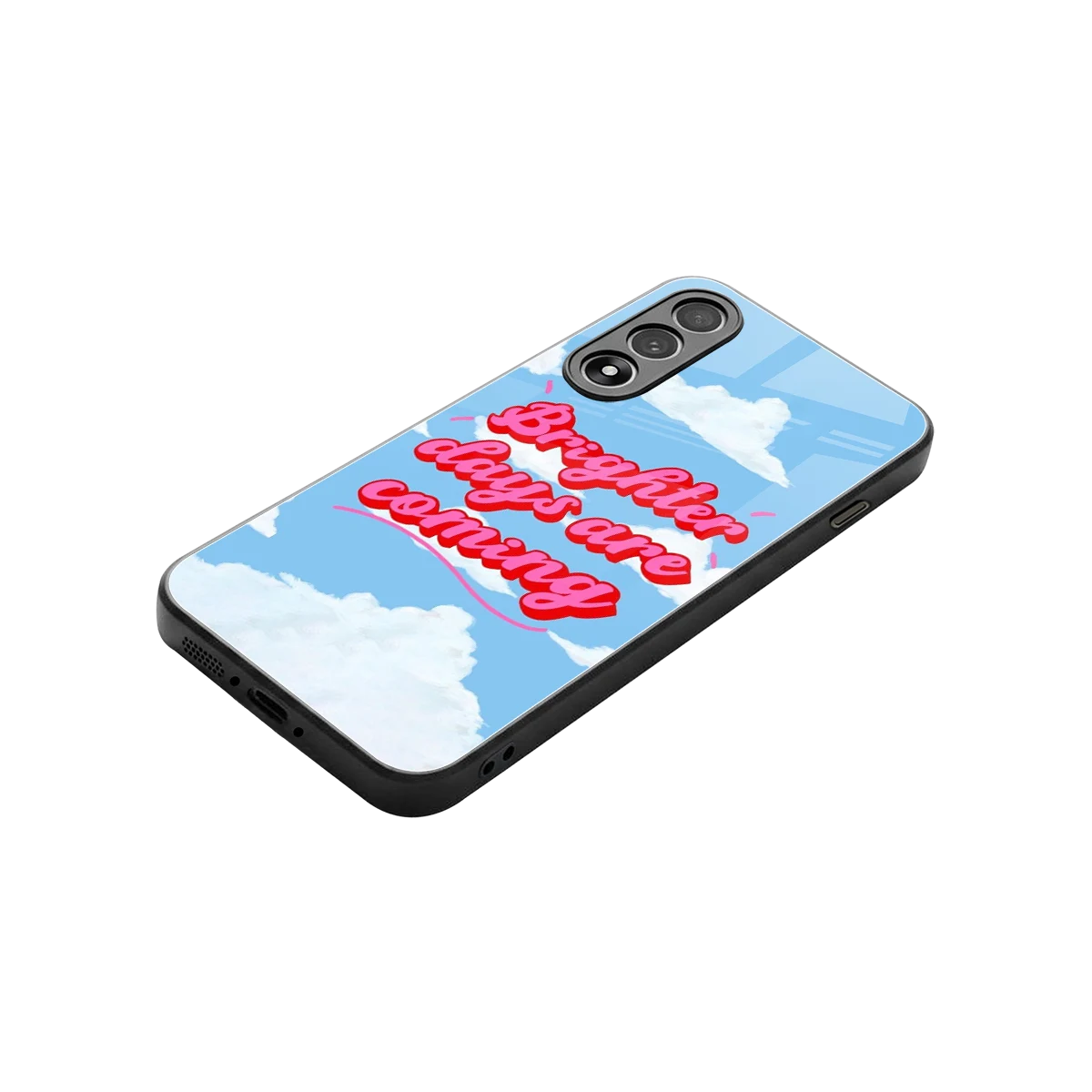 Brighter Days Are Coming stylish phone case for oneplus nord 5 | glossy glass and slim fit
