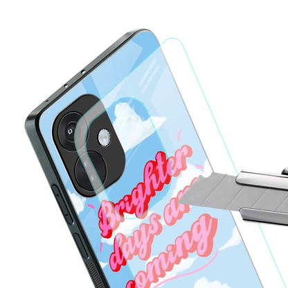 Brighter Days Are Coming stylish phone case for oneplus nord ce 3 | glossy glass and slim fit
