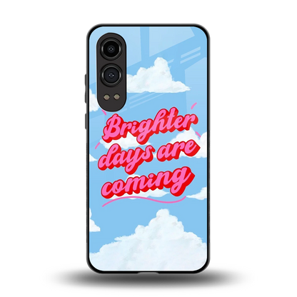 Brighter Days Are Coming back phone cover | glass case for oneplus nord ce 4 lite