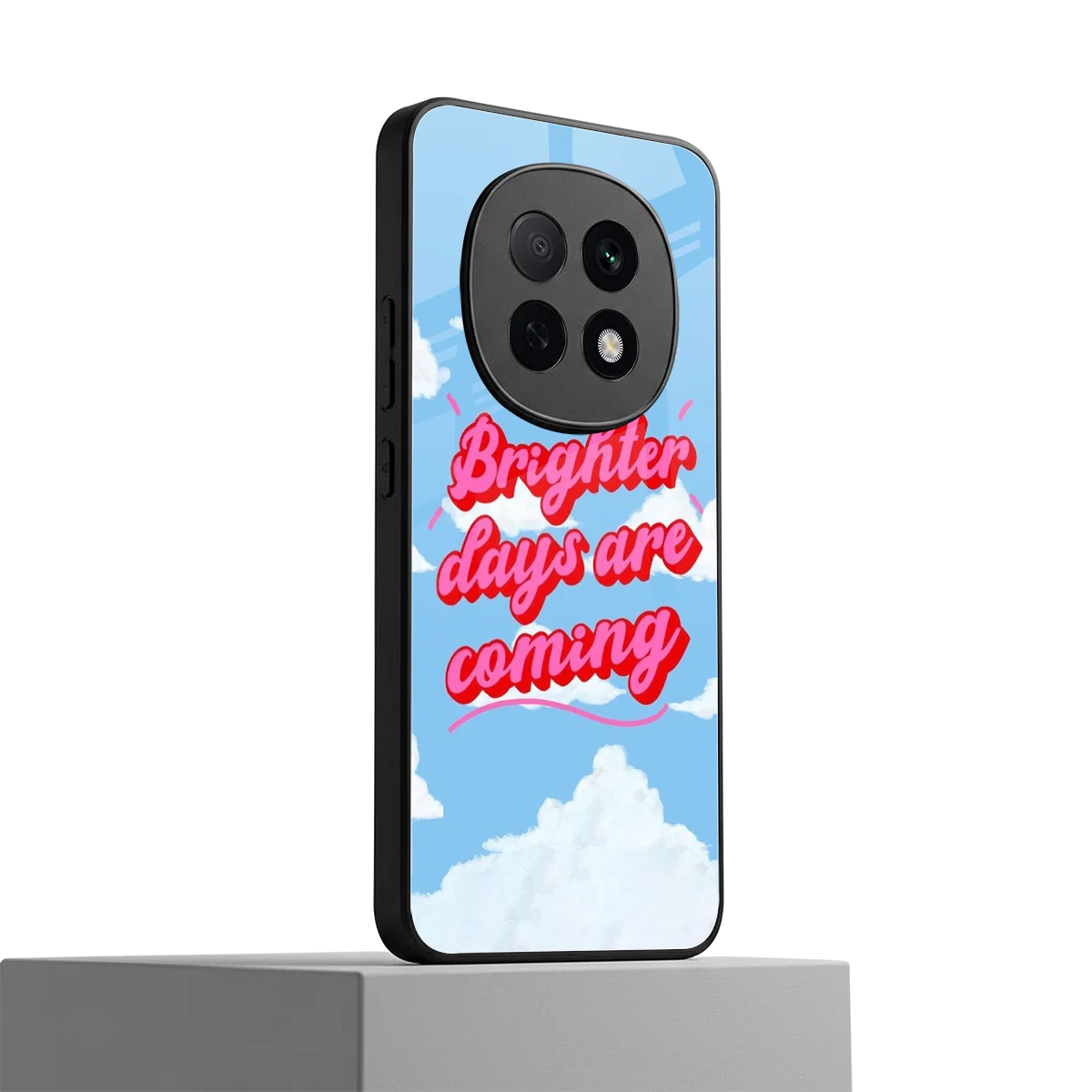 Brighter Days Are Coming oppo f29 pro 5g mobile cover | shockproof glass phone case